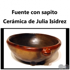 Fuente con sapito - Obra de Julia Isidrez